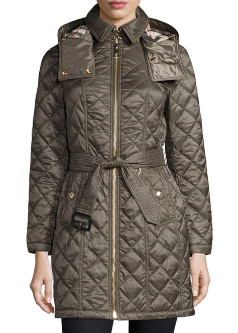 baughton quilted coat burberry|Burberry Baughton Quilted Belted Parka Jacket.